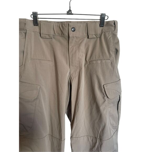 5.11 Tactical Mens Tan Double Knee Cargo Stryke Pants Size 32x34 - Picture 4 of 8